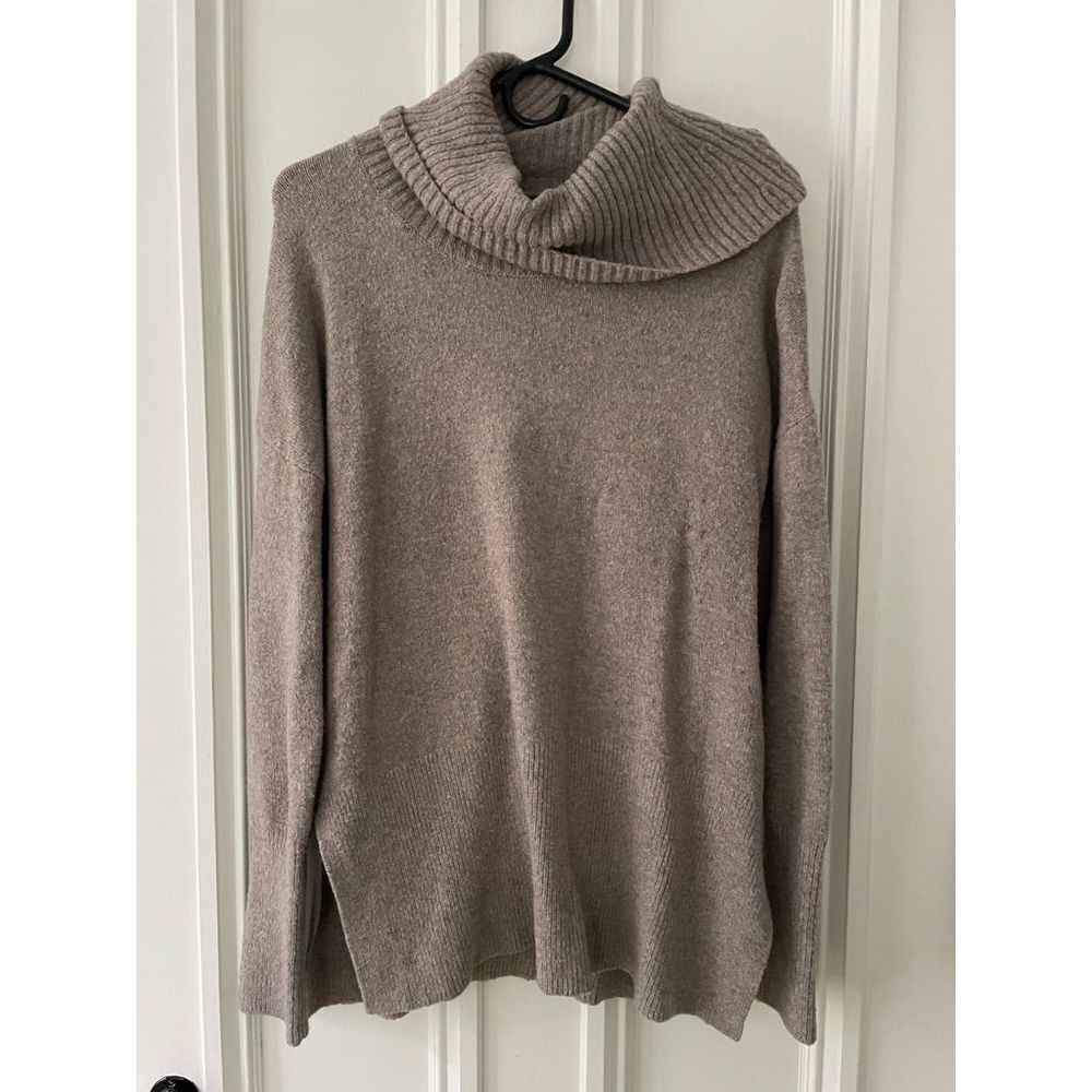 Nanette Lepore beige cowl neck sweater M
